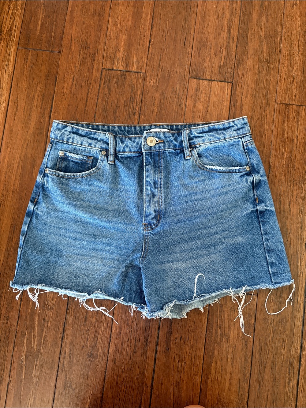 Women's Blue Denim Cutoff Shorts